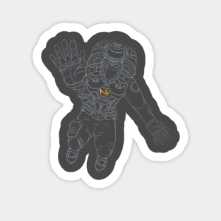 MHI Gray Outline Spaceman Sticker